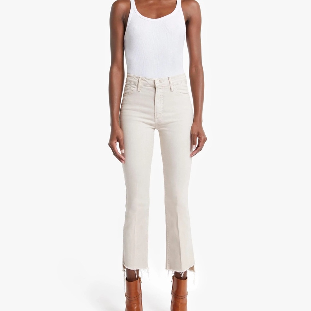 Mother Denim Insider Crop Step Fray
